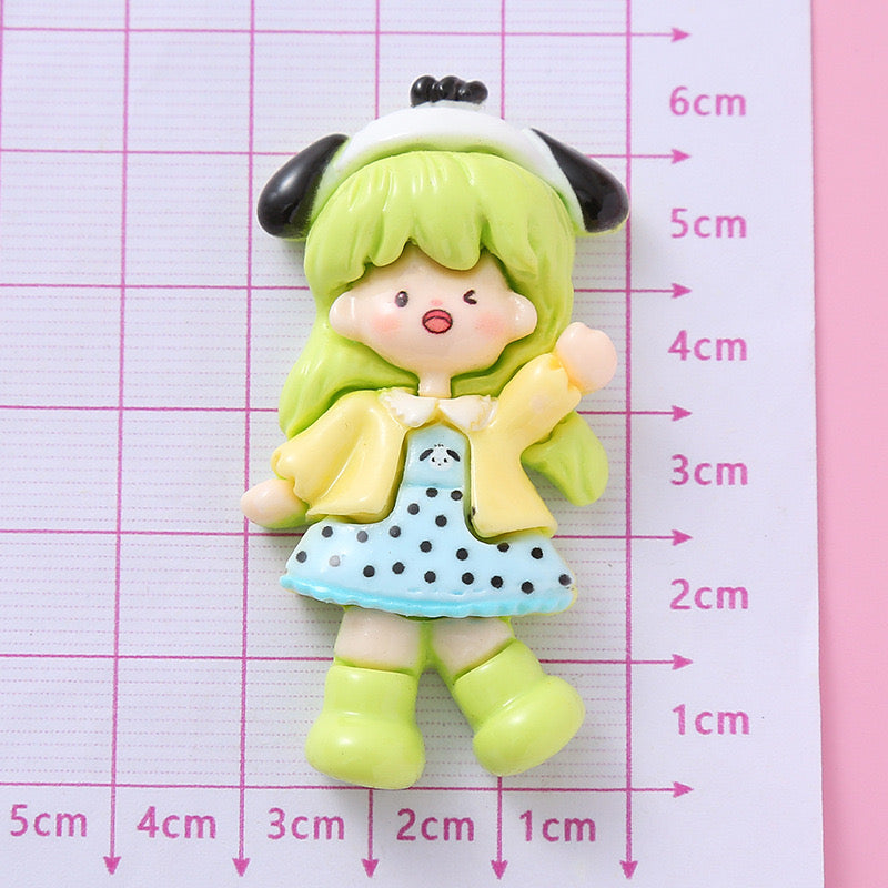 Large Cute Girl Charm