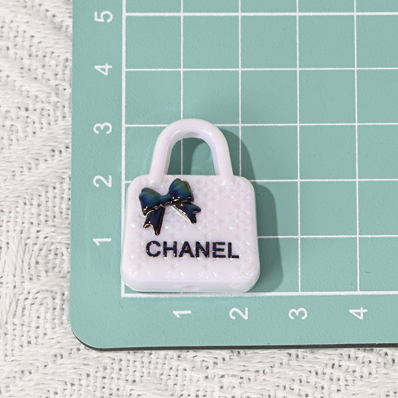 Perforated Bag Double-sided Colored Special-shaped Bead DIY Mobile Phone Chain