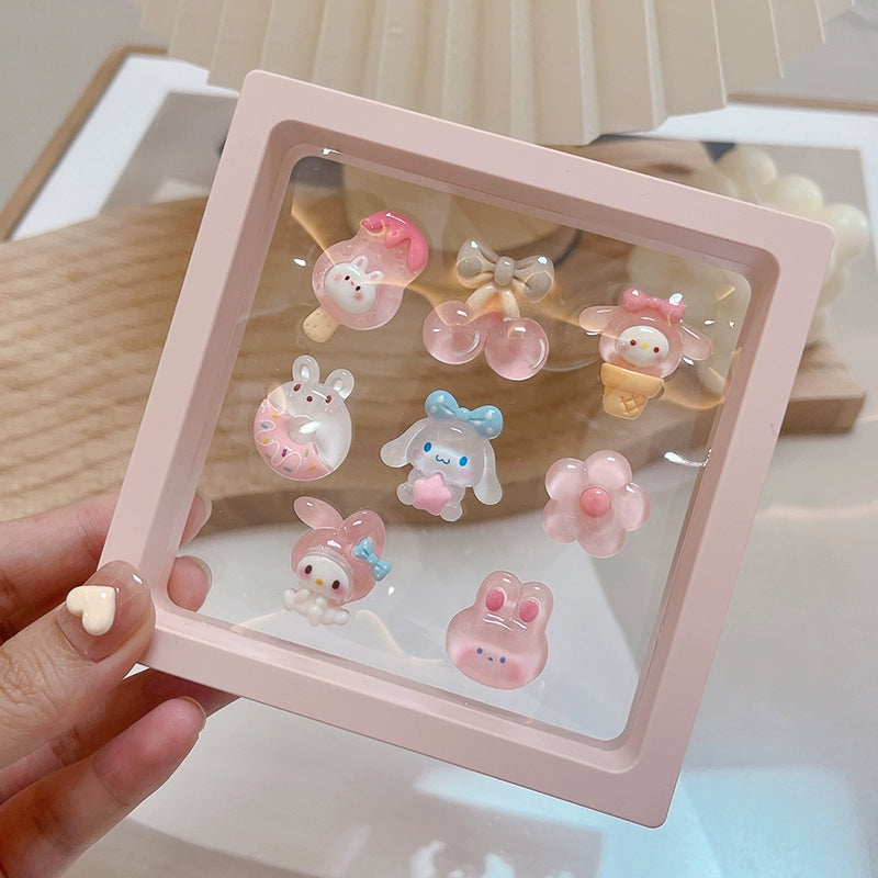 3D Three-dimensional Cartoon Car Interior Decoration, The Back Contains A Non-marking Sticker