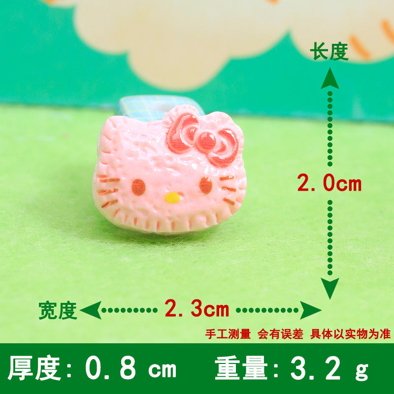 KT Edible Play Bread Biscuits Resin Accessories DIY Cream Mobile Phone Case Material