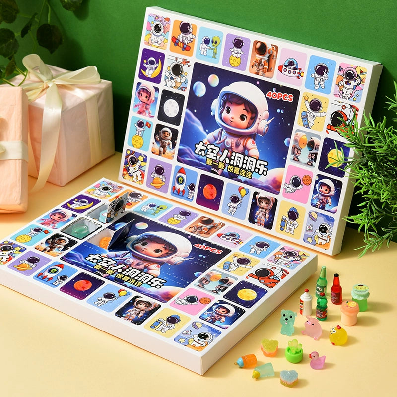 40 Simulated Food and Play Blind Boxes, Mini Miniature Bottles, Luminous Resin Gifts.