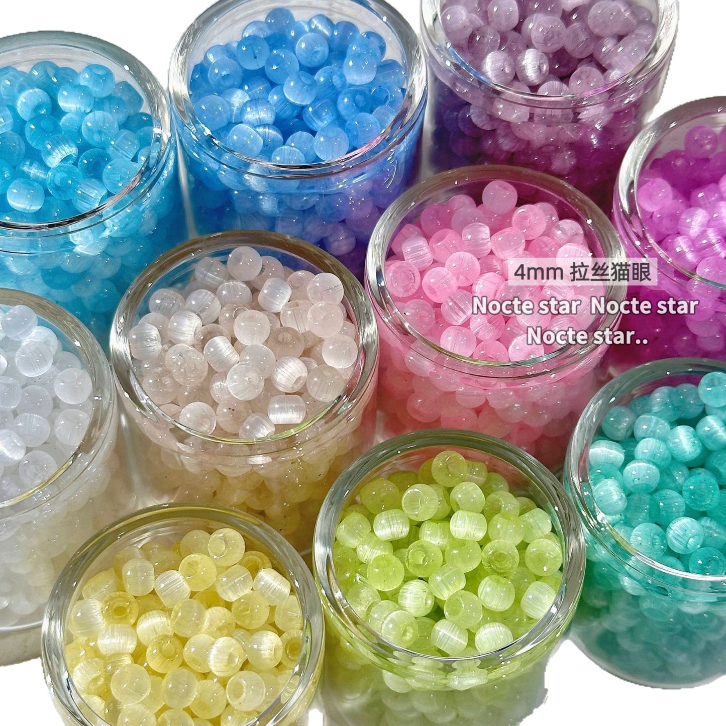 Brushed Cat Eye Beaded Handmade DIY Beaded Bracelet Rice Beads Loose Beads Wholesale