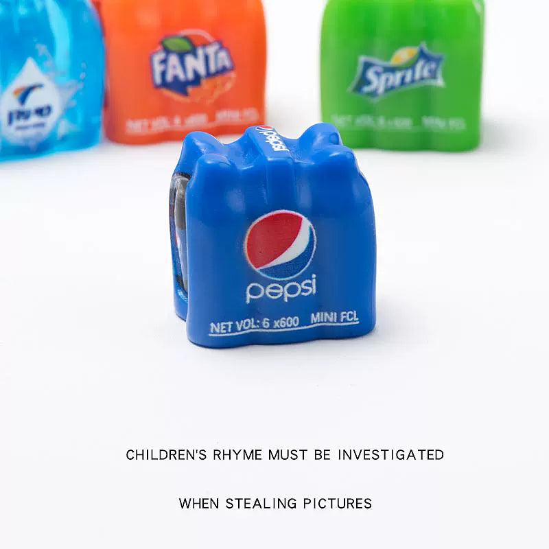 Miniature Mini Simulation Food Play Whole Box Coke Sprite Fanta Pepsi Play House Toys Tabletop Ornament Food Play