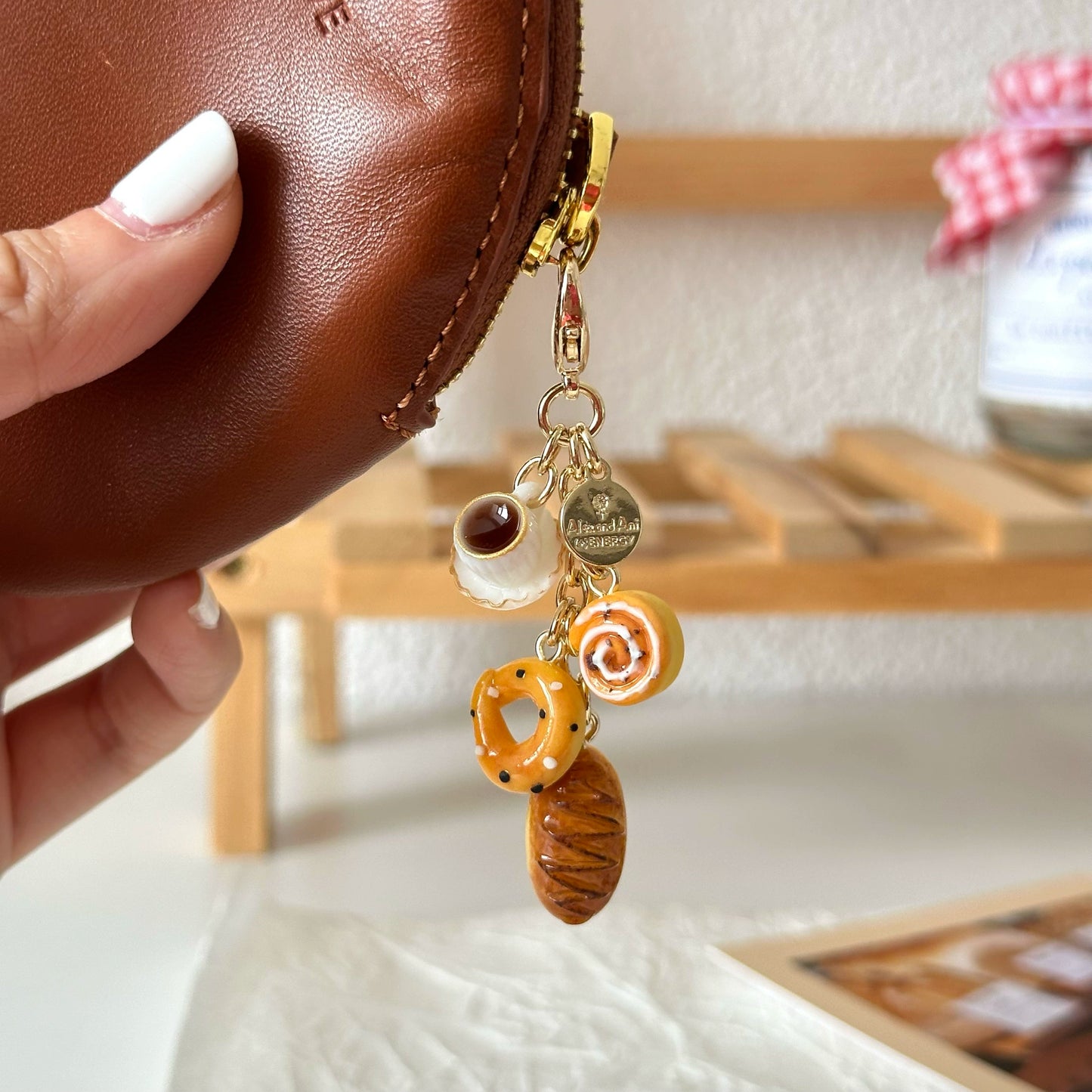 Coffee bread pendant