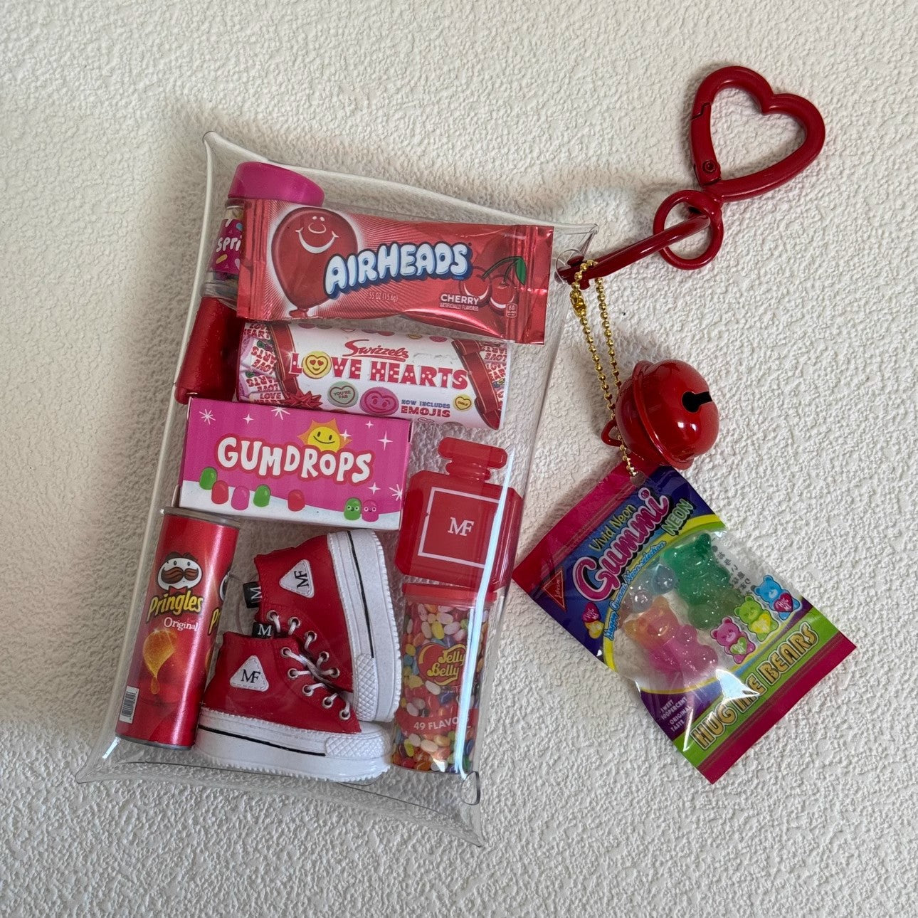 Storage Bag PVC Change Bag Transparent Key Bag Baby Walking Small Hanging Bag