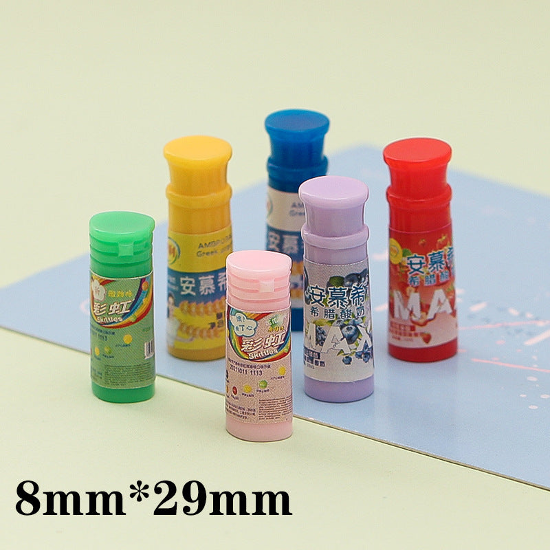 20pcs / Compilations Three-dimensional HEYTEA Portable Cup DIY Small Toy Car Micro Convenience Store