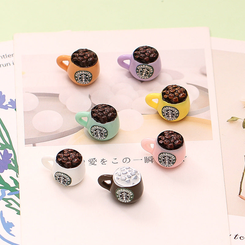 20pcs / Compilations Three-dimensional HEYTEA Portable Cup DIY Small Toy Car Micro Convenience Store