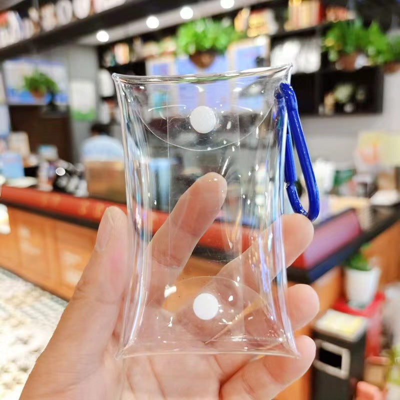 Storage Bag PVC Change Bag Transparent Key Bag Baby Walking Small Hanging Bag