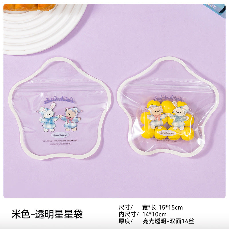 Cute Cartoon Illustration Star Gift Bag Ziplock Bag Gift Packing Bag