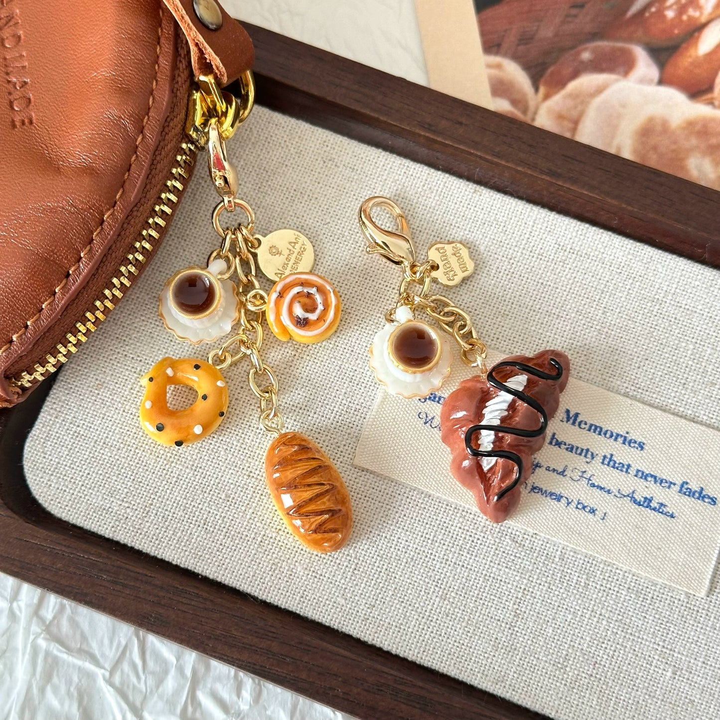 Coffee bread pendant