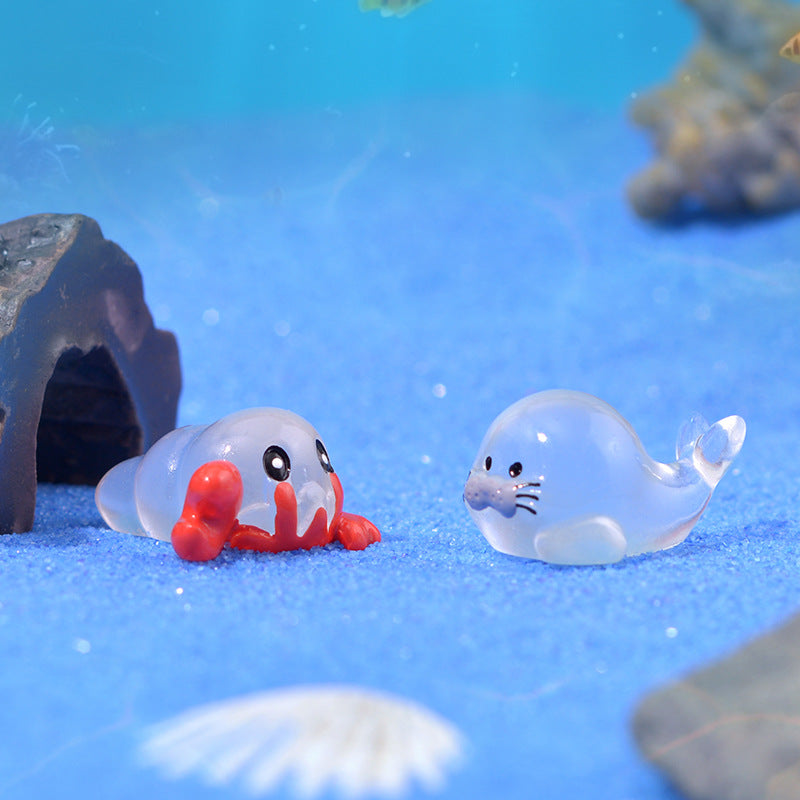 12Pcs Cartoon Marine Animal Series