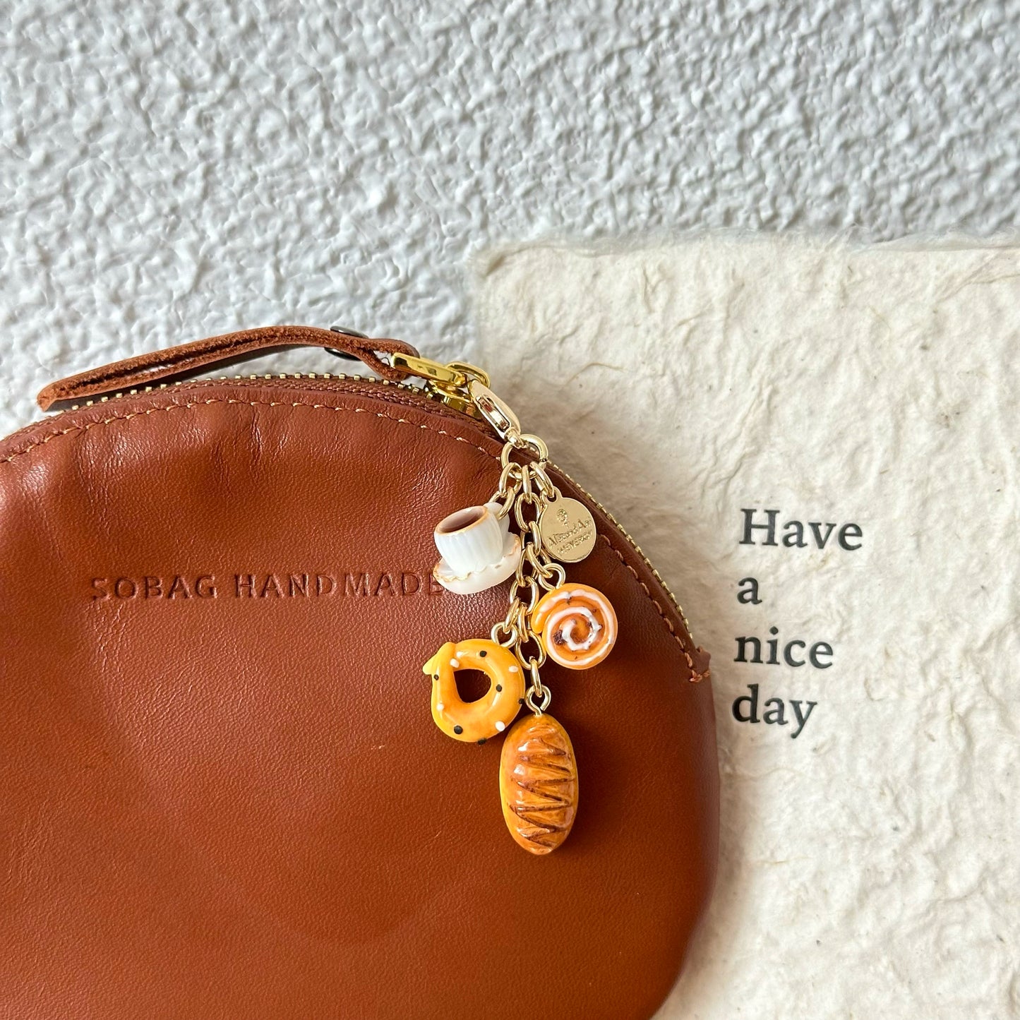 Coffee bread pendant