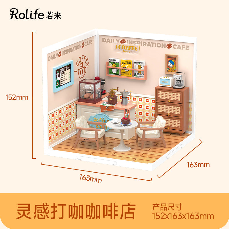 Super World Store DIY Hut Model Building Block Toy Three-dimensional Puzzle Educational Toy Gift