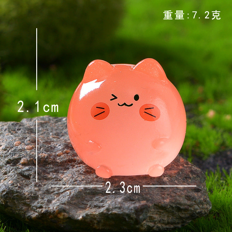 10Pcs Luminous Kitten Ornament