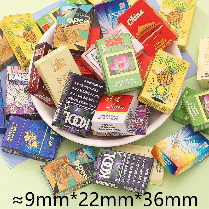 20pcs / Compilations Three-dimensional HEYTEA Portable Cup DIY Small Toy Car Micro Convenience Store