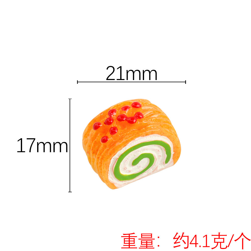 Simulation Mini Cake Micro Landscape Edible Play Ornament Doll House Kitchen Dessert Small Toy Pocket Cake Wholesale