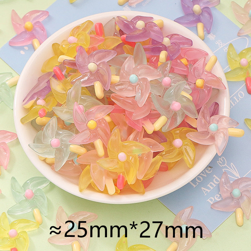 20pcs Luminous transparent sunflower resin DIY