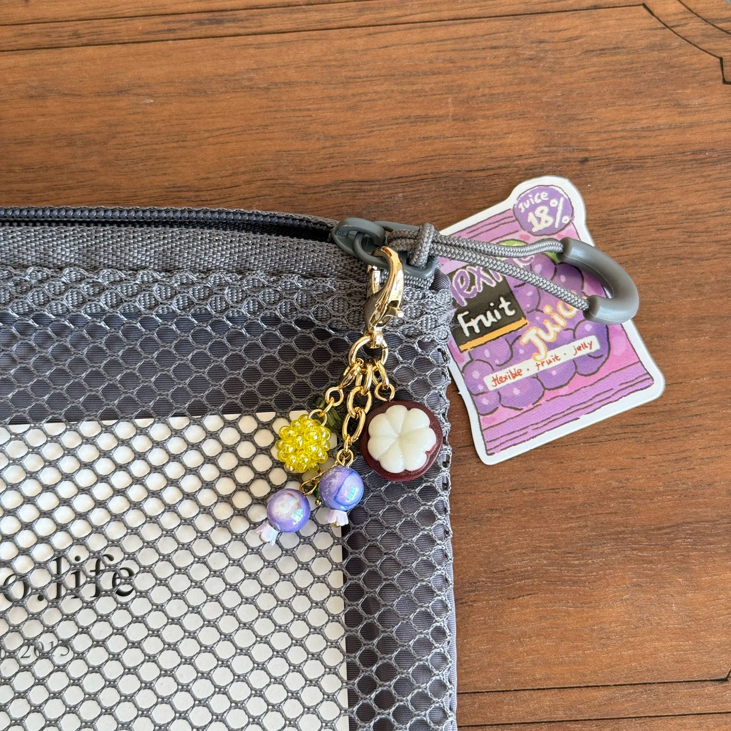 Blueberry Mangosteen Storage Bag Zipper Mobile Phone Pendant Pendant