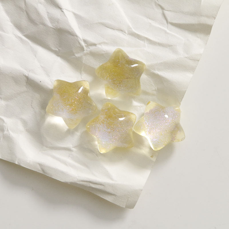 30PCS Starry Sky Streamer Symphony Cute Pentagram Patch DIY Resin Accessories