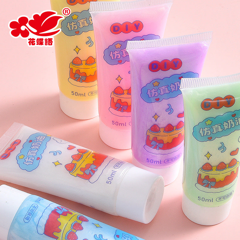 Pearlescent cream glue 50g DIY mobile phone case material glue 50ml