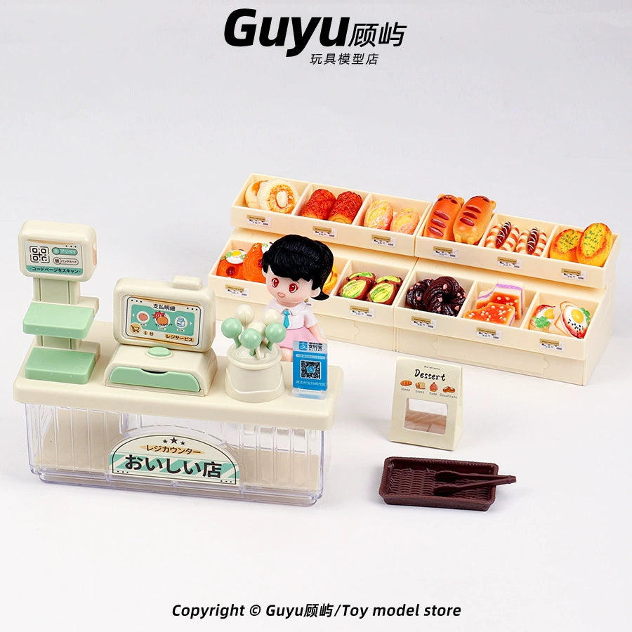 Mini bakery supermarket simulation food play ornament small gift