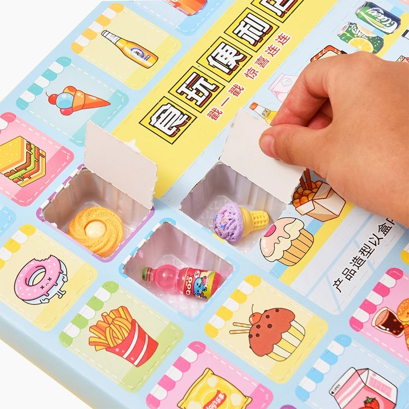 40 Simulated Food and Play Blind Boxes, Mini Miniature Bottles, Luminous Resin Gifts.