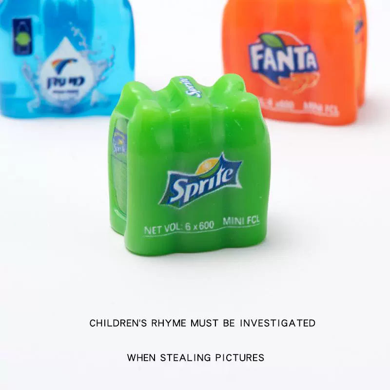 Miniature Mini Simulation Food Play Whole Box Coke Sprite Fanta Pepsi Play House Toys Tabletop Ornament Food Play