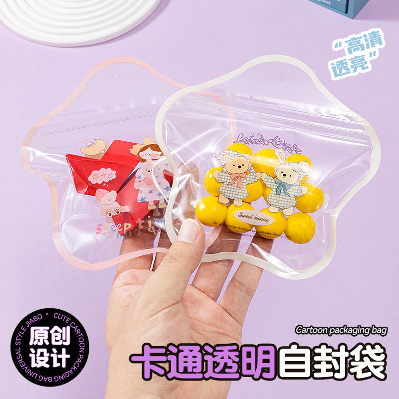 Cute Cartoon Illustration Star Gift Bag Ziplock Bag Gift Packing Bag