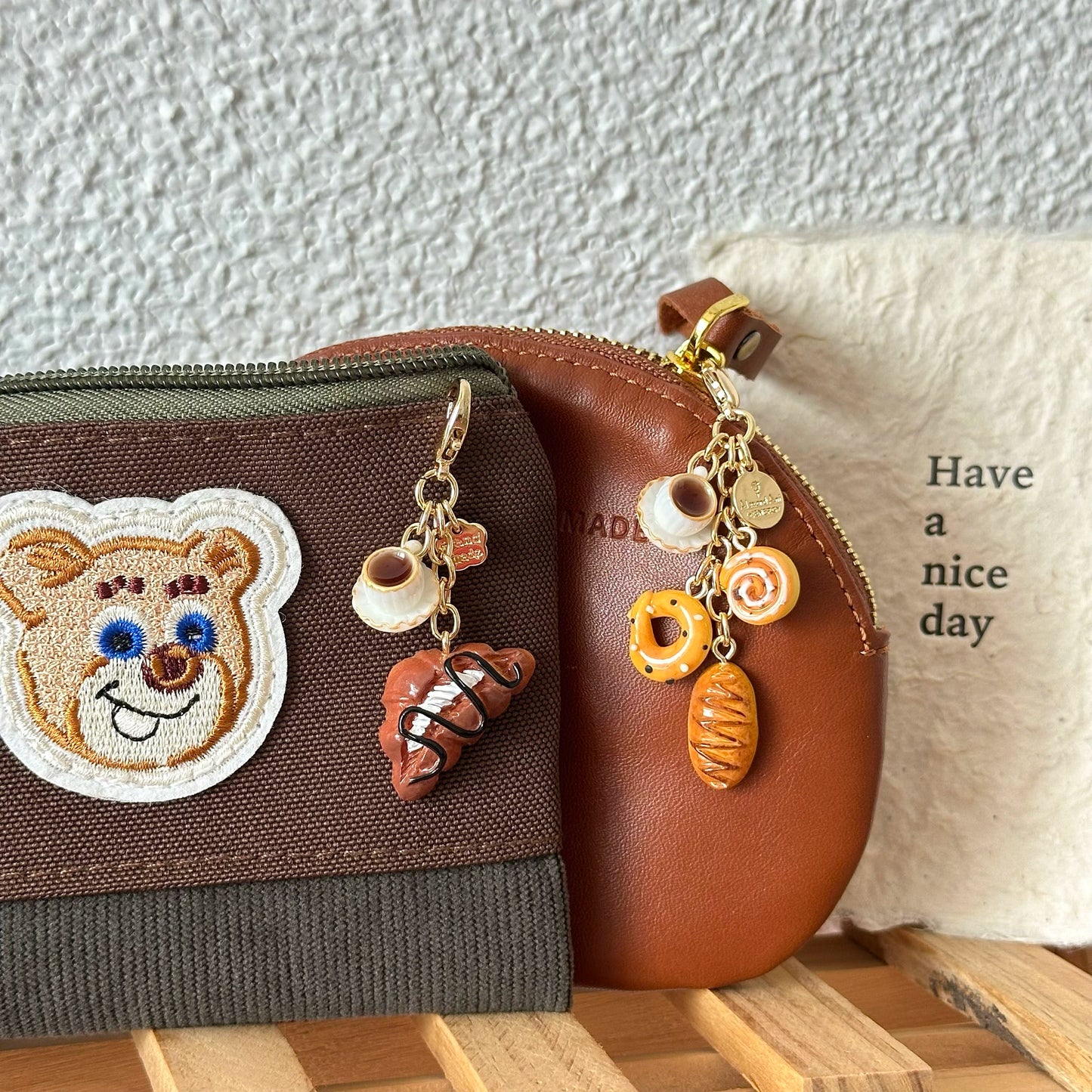 Coffee bread pendant