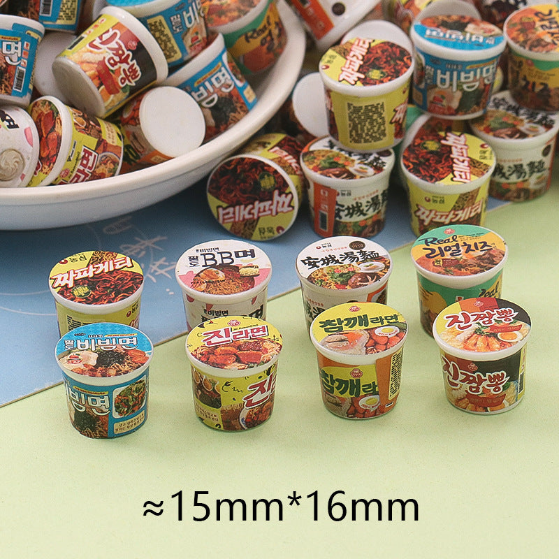 20pcs / Compilations Three-dimensional HEYTEA Portable Cup DIY Small Toy Car Micro Convenience Store