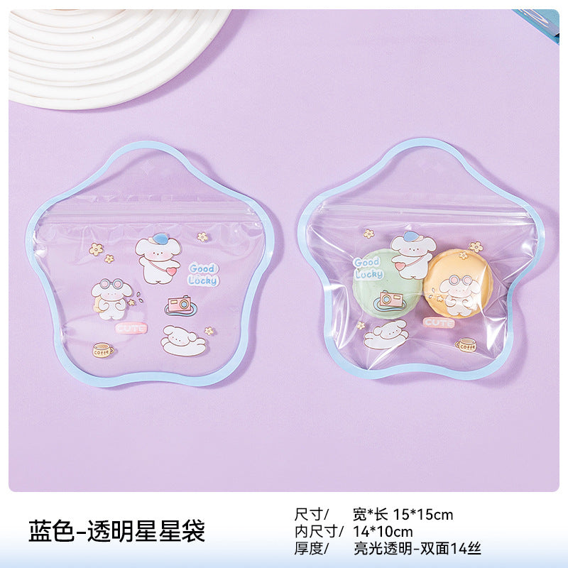 Cute Cartoon Illustration Star Gift Bag Ziplock Bag Gift Packing Bag