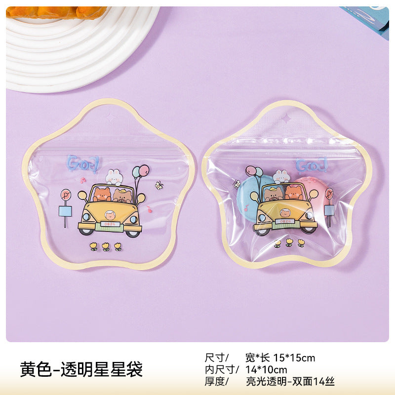 Cute Cartoon Illustration Star Gift Bag Ziplock Bag Gift Packing Bag