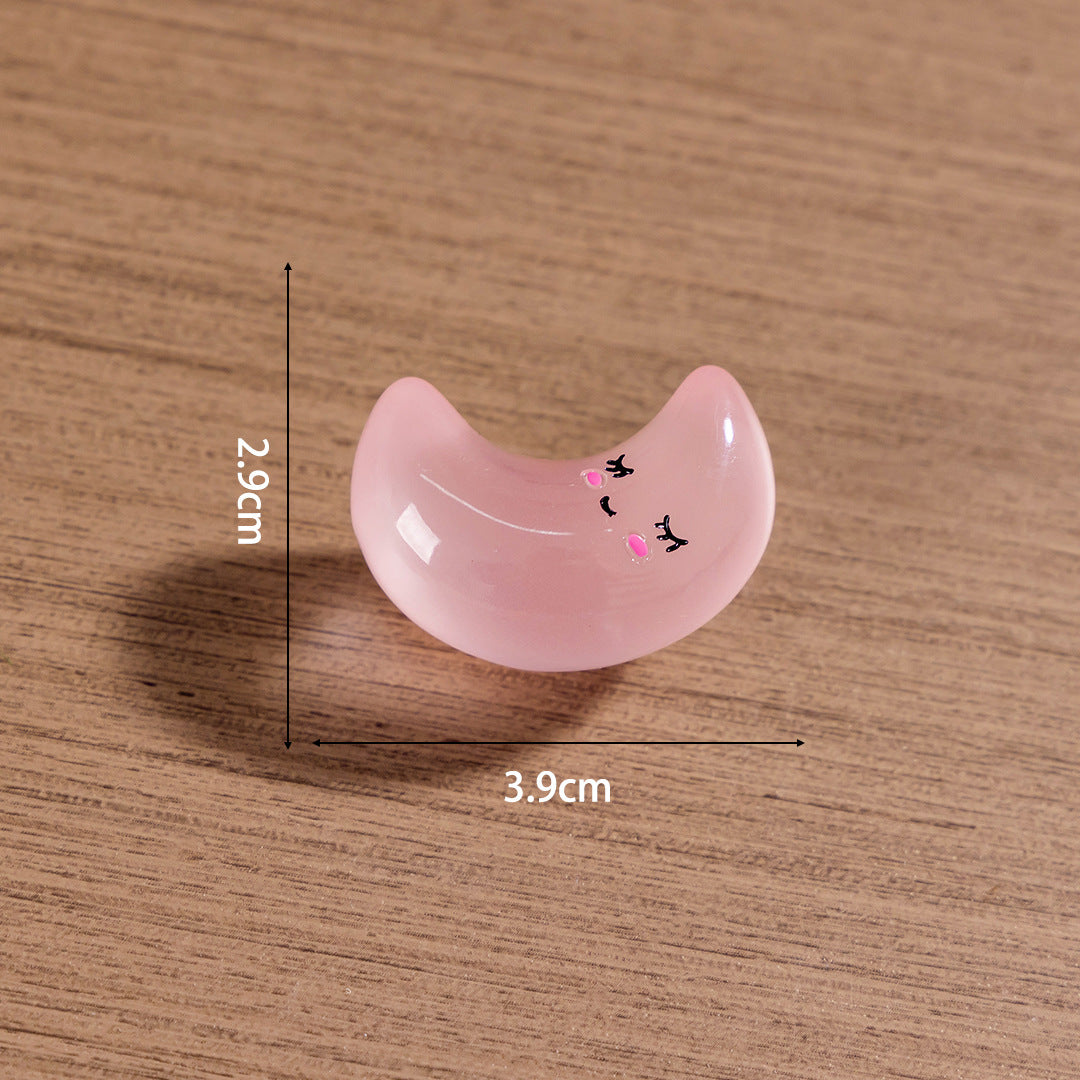15pcs /3.5cm Luminous Cartoon Stars Moon Clouds DIY Jewelry Resin Accessories