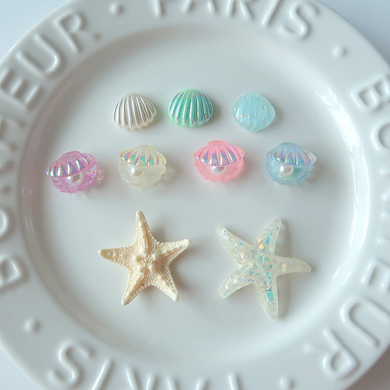Hot-selling Ocean Wind Series Sailing Boat Anchor Resin Accessories DIY Mobile Phone Case Keychain Manual Material Wholesale