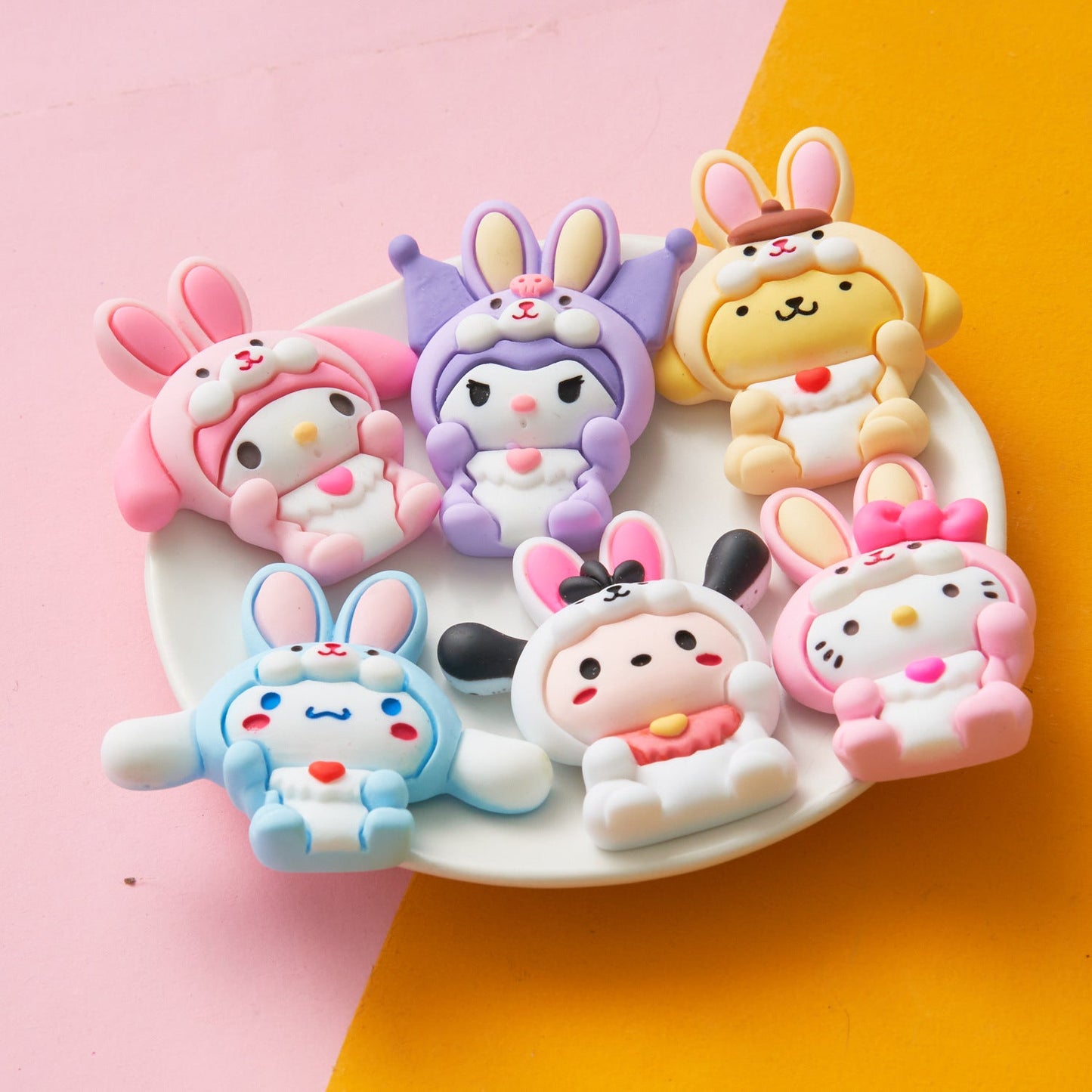 10 PCS Large Cartoon Resin Charms