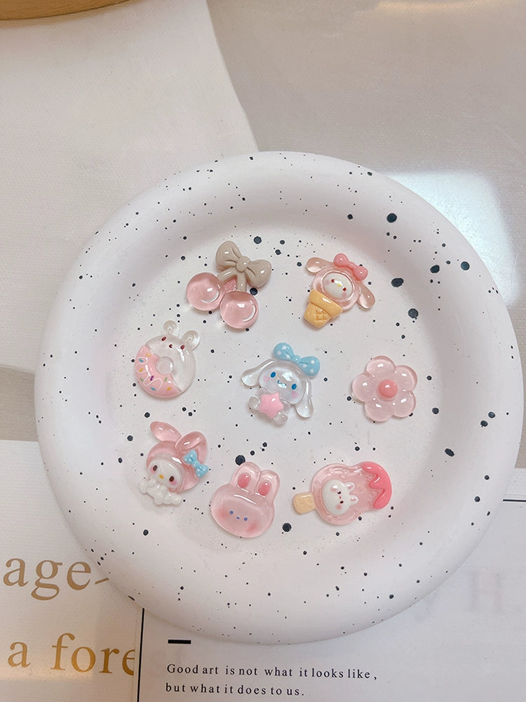 3D Three-dimensional Cartoon Car Interior Decoration, The Back Contains A Non-marking Sticker