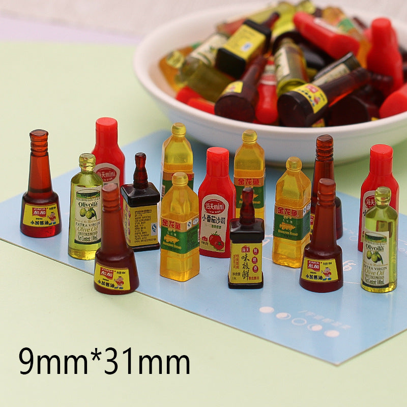 20pcs / Compilations Three-dimensional HEYTEA Portable Cup DIY Small Toy Car Micro Convenience Store