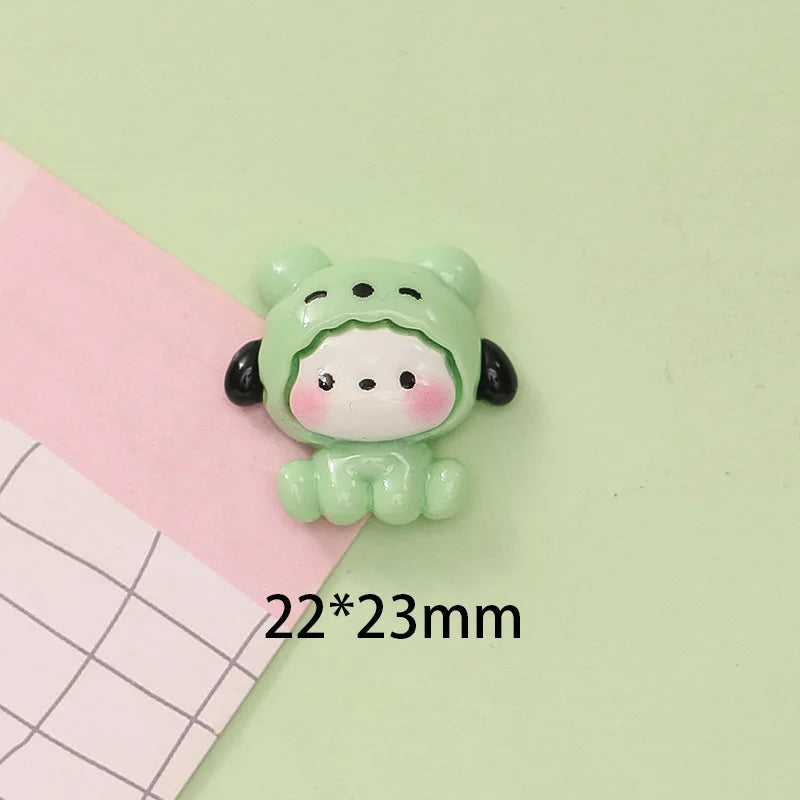10 Pcs New Kawaii Cartoon Cute Moon Dog Series Resin Scrapbook Diy Jewelry Party Children Gift Hairpin Accessories A24