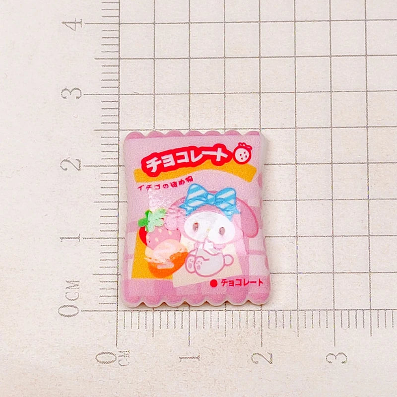 10 Pcs Cartoon Resin Cute Cartoon Animal Candy Style Hairpin Pendant Scrapbook Craft Diy Miniature Ornament Accessories A1