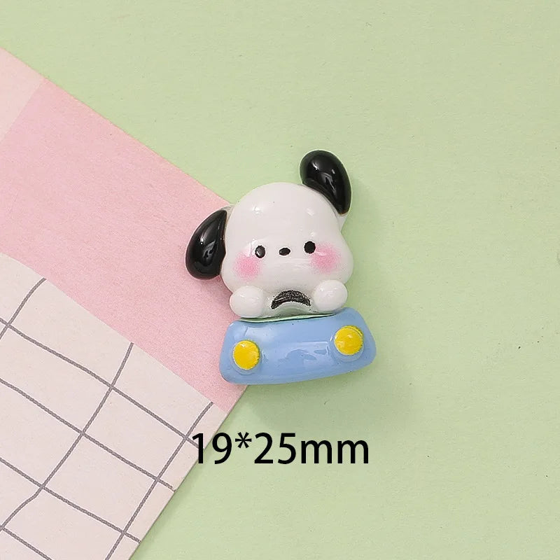 10 Pcs New Kawaii Cartoon Cute Moon Dog Series Resin Scrapbook Diy Jewelry Party Children Gift Hairpin Accessories A24