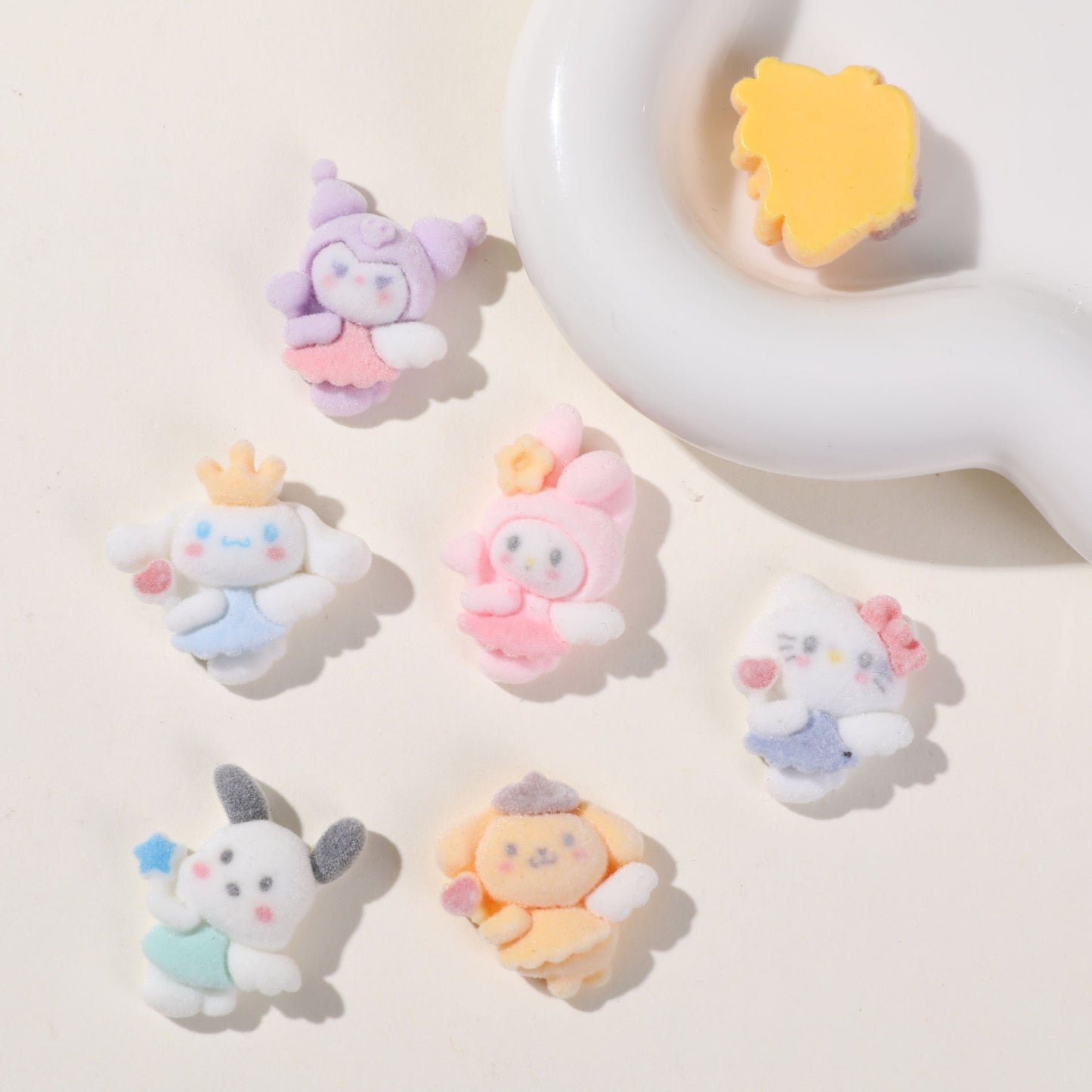 Flocked Sanrio Charm