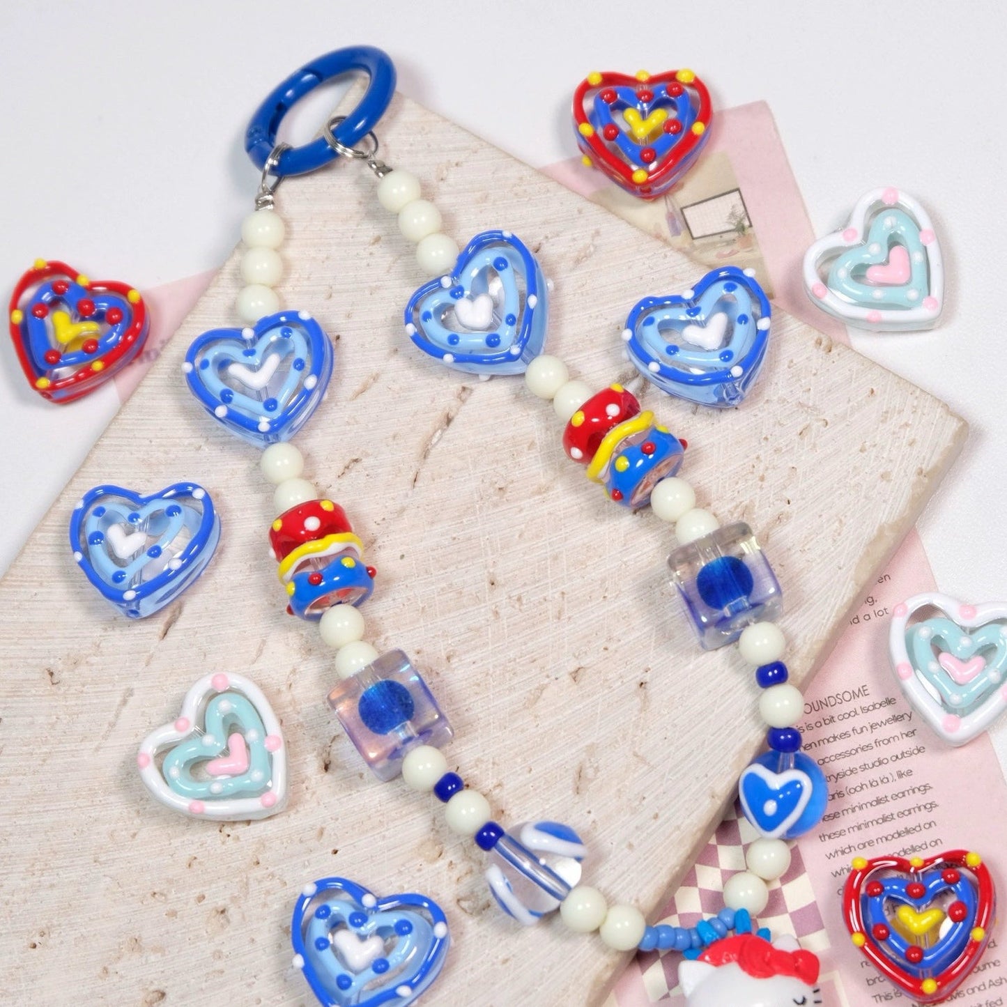 Hand-Painted Love Bead