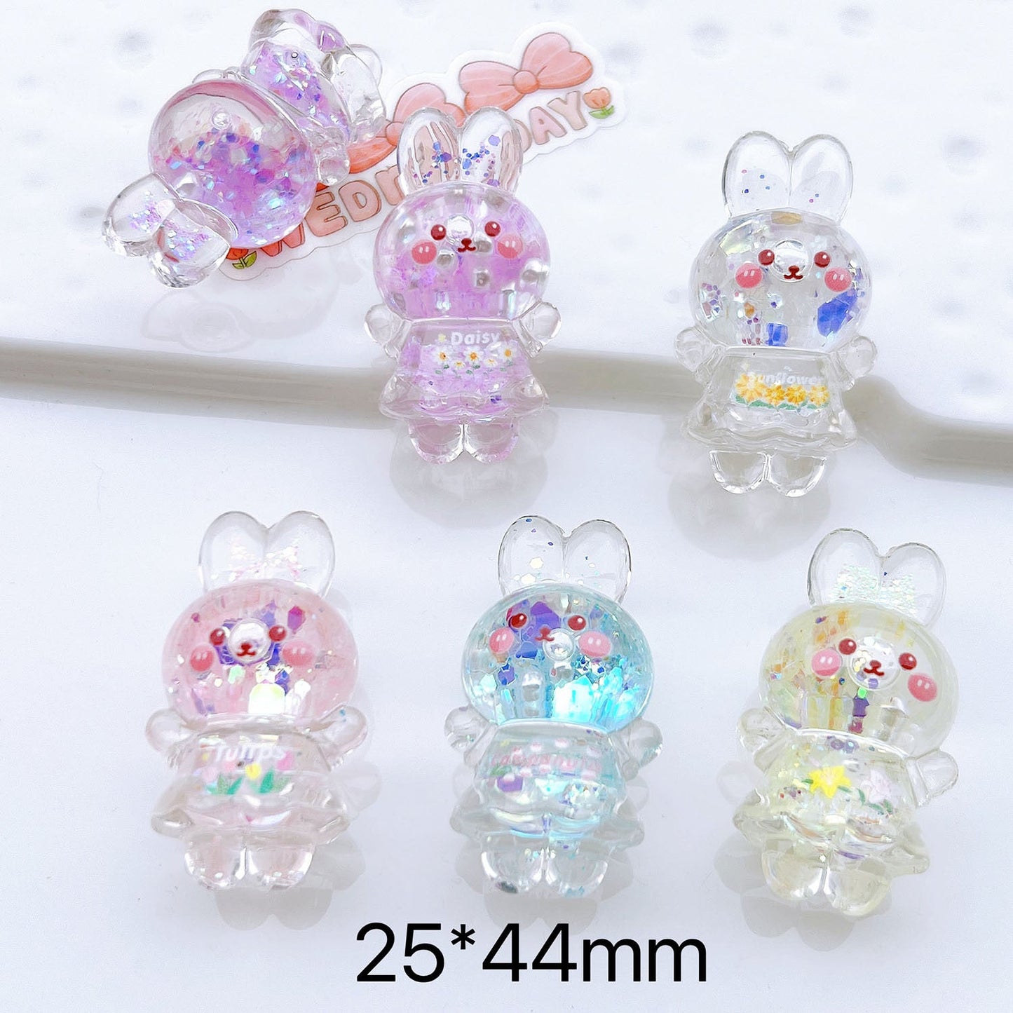 Cute Bunny Beaded Charm