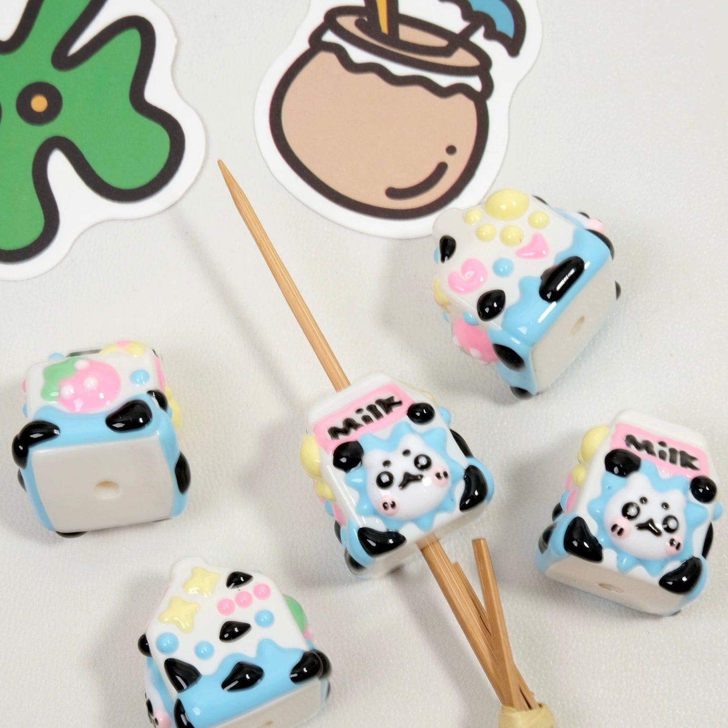 Cute Hand-Painted Beads