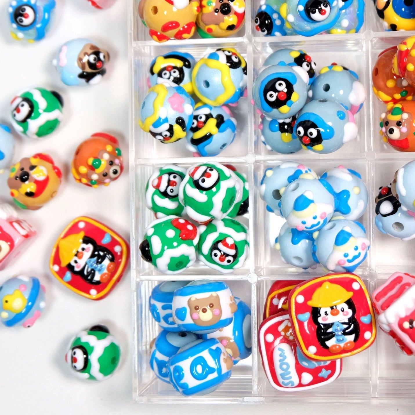 Cute Cartoon Hand-Painted Beads