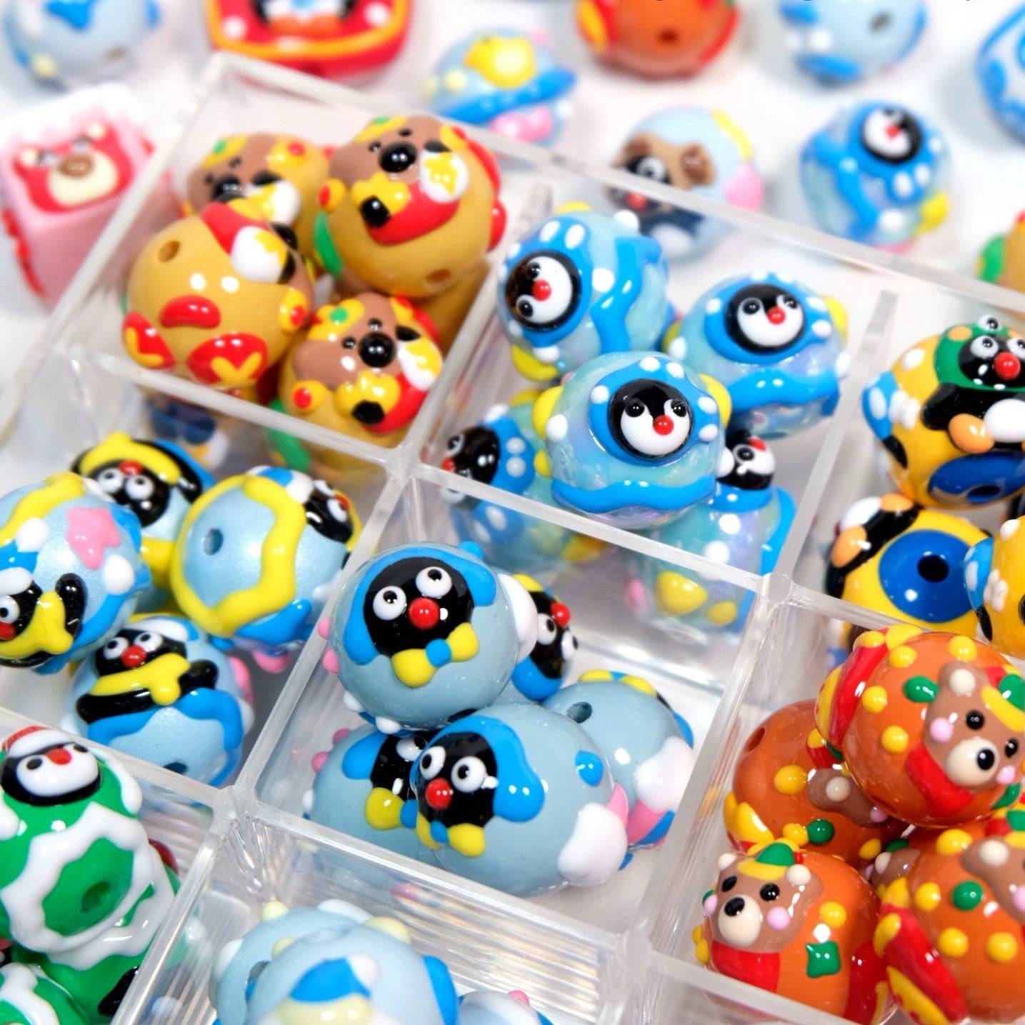 Cute Cartoon Hand-Painted Beads