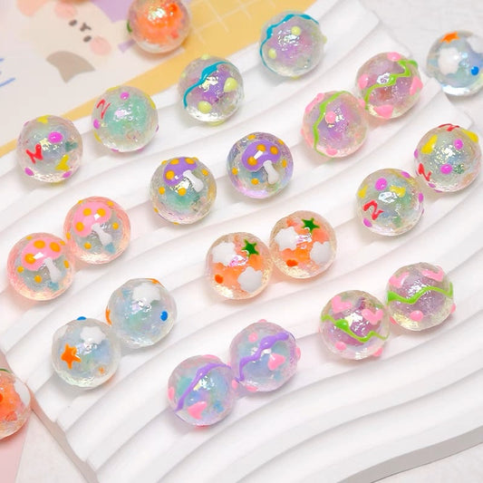 Cute Hand-Painted Beads