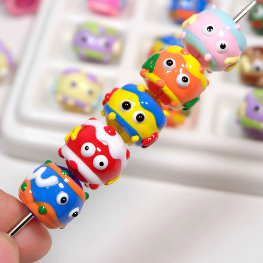 Little Monster Hand Painted Beads