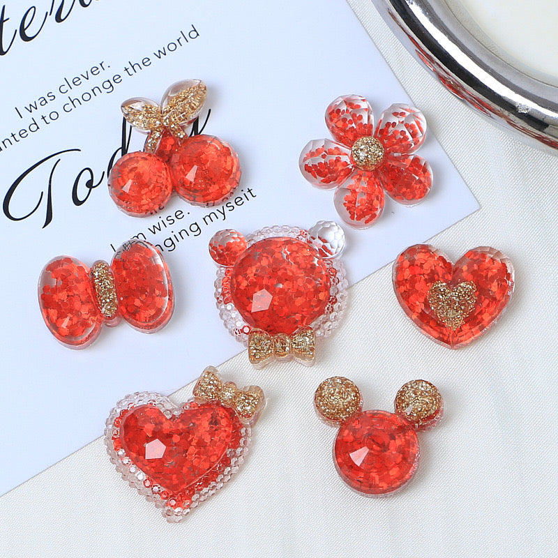 Red Transparent Charm