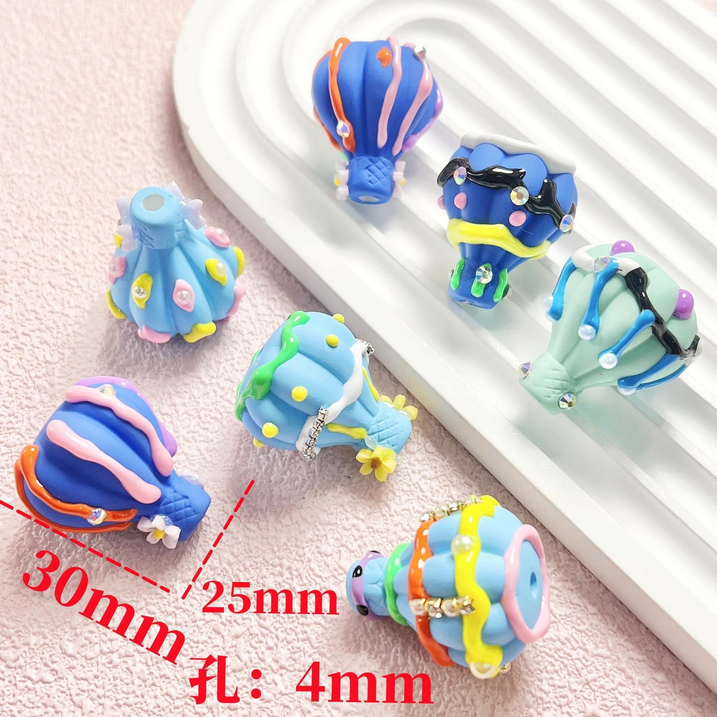 New product: Hand-painted Bead Hot Air Balloon Beading